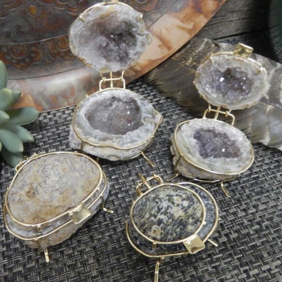 Natural Geode Jewelry Box - Druzy Boxes Geodes - Picture 4 of 8